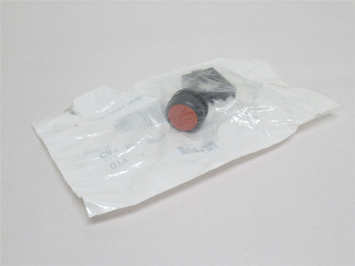 Eaton M22S-D-R; Flush Red Non-Illuminated Pushbutton Operator
