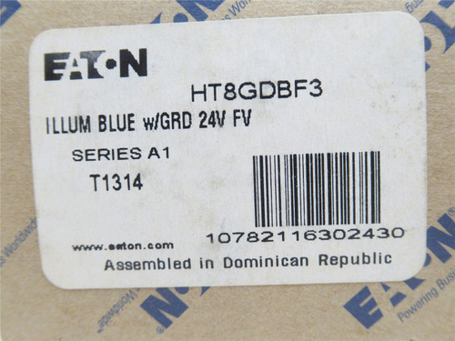 Eaton HT8GDBF3; Illuminated Push-Button; Blue; 24VAC/DC