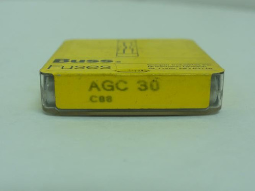 Bussmann AGC-30; Box-5; Fast Acting Glass Fuse 30A; 32VAC