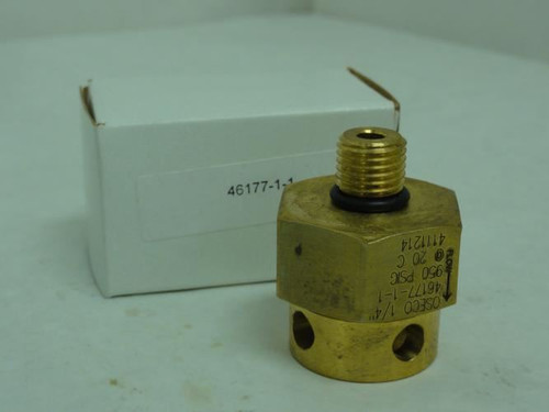Oseco 46177-1-1; Brass Air Fitting 4111214; 1/4" NPT; 950PSIG