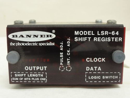 Banner LSR-64; Shift Register; 64-Bit; 8-Pin; 150mA Max
