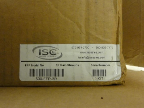 ISC 500-FFP-3R; Lot-2 Rain Shrouds; 3R W/ Gasket