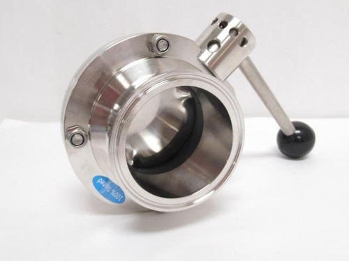 Sanitary Solutions SSBFVF-3-316L; Butterfly Valve; 3" Clamp