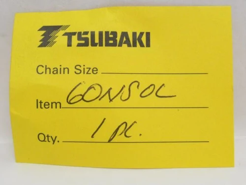 Tsubaki 60NS; Nickel Plate Offset Link #60; Cottered