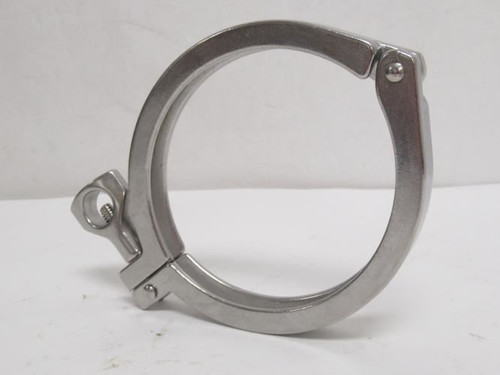 MFG- 13MHHM400; Single Pin Sanitary Pipe Clamp 4"; SS-304