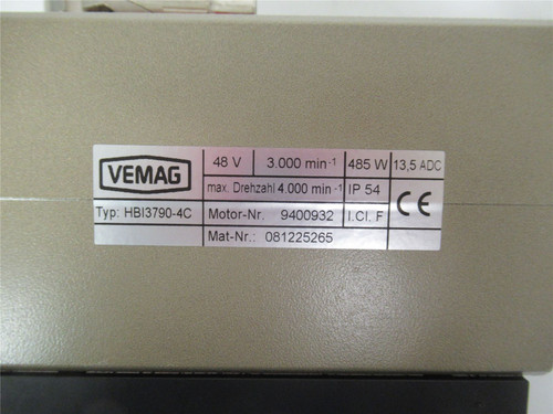 Vemag 335.811.904; Conveyor Drive 48V 3.000min 485W