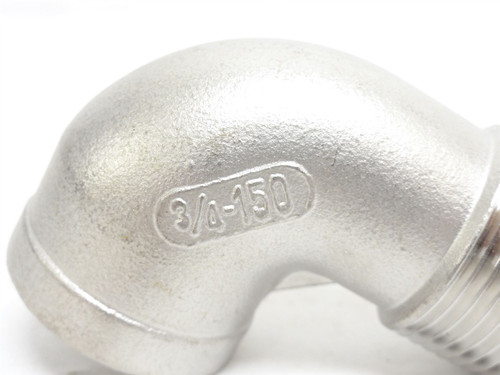 Industry-Std 6JM74; Street Elbow; 90Deg; SS-304; 3/4NPT