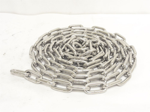 MFG- 124-G30/316/0250-0000; Straight Chain; SS; 1/4"; 10' Long