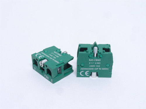 Europa RAS-CBNO; Lot-2; Aux Contact Blocks; 1-NO; 10A; 240VAC