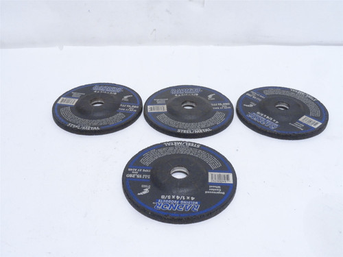 Radnor 64000707; Lot-4; Depressed Center Grinding Wheels; 4"OD