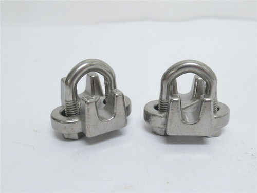 GL Huyett SWR014; Lot-2; Wire Rope Clip; SS-304; Size; 1/4"