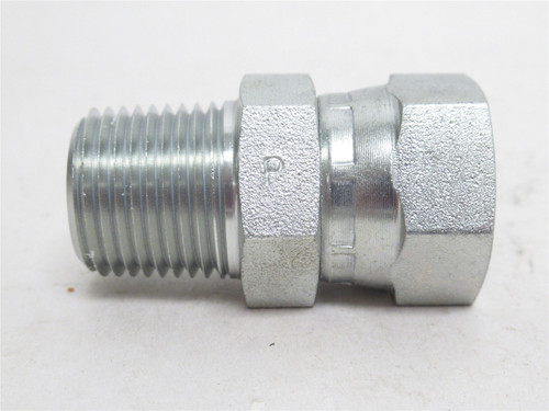 Parker 0107-8-8-S; Straight Pipe Swivel; 1/2 x 1/2 NPT
