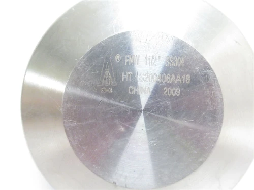 Industry-Std 11P791; Sanitary End Cap SS-304 1-1/2" Clamp