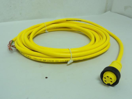 Woodhead 1300061264; Single-Ended Cordset 20' Long; 5.6A; 300V