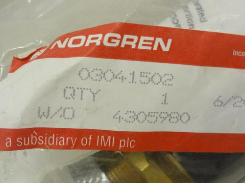 Norgren 3041502; Spring Return Valve Switch; Green; 2-10 BAR