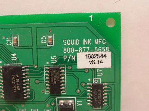 Squid Ink MFG 1602544; Control/CPU Board; v6.14