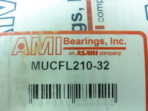 AMI MUCFL210-32; Flange Bearing; 2-Bolt; 2"ID