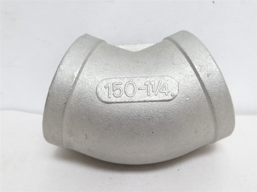 Industry-Std 1LTB8; Pipe Elbow; SS-304; 1-1/4NPT; Class: 150