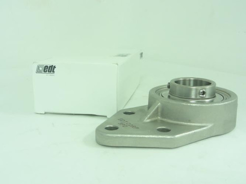EDT  4Y3PD8-20FX; 3-Bolt SS Flanged Ball Bearing 1.25"ID