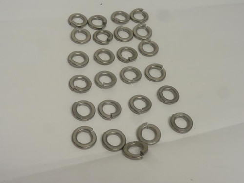 Industry-STD 53MF82 ; Lot-25; Split Lockwasher; 316 SS; 1/2"