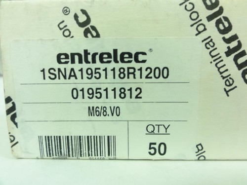 Entrelec 1SNA195118R1200; Box-50 Terminal Block