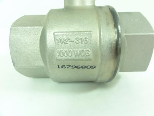 TCI TC-02XWS; Full Port Ball Valve 1-1/2"NPT; 1000WOG