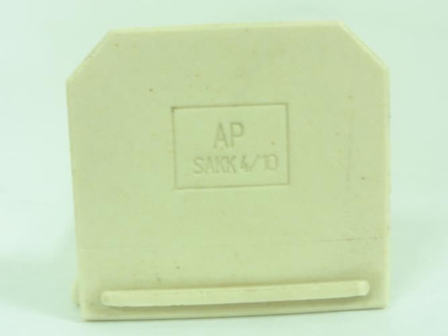 Weidmuller AP SAKK4/10; Lot-2 Ceramic Terminal Block End Plate