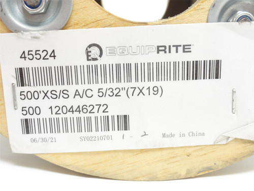 EQUIPRITE 500'XS/SA/C5/32"; Roll-500'; Wire Rope 45524; 5/32"