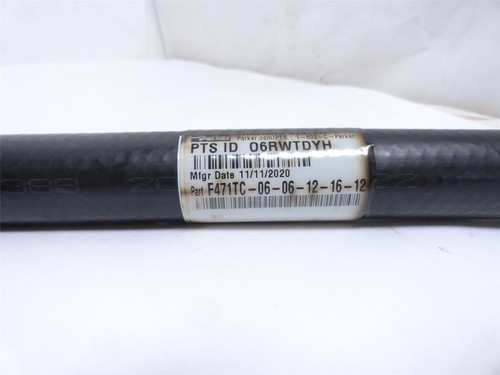Parker F471TC0606121612-34; Hose; 1 JIC x 3/4 JIC; 34" Long