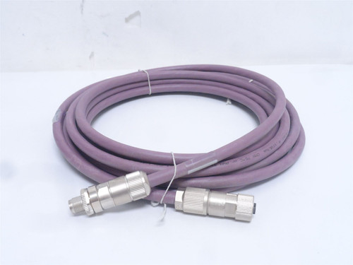 MFG- 321834-C6A-17; Ethernet Cable; M To FX Coded; M12; 17' L