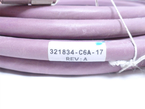 MFG- 321834-C6A-17; Ethernet Cable; M To FX Coded; M12; 17' L