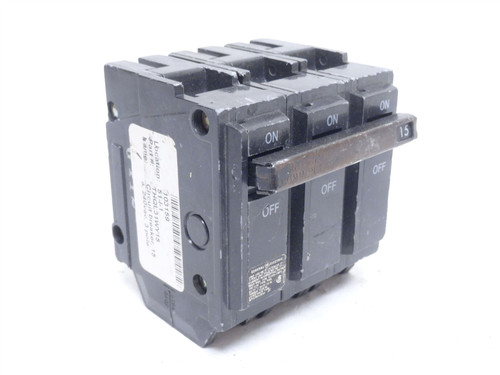 GE THQL31WY15; Circuit Breaker; 15A; 3P; 120/240VAC