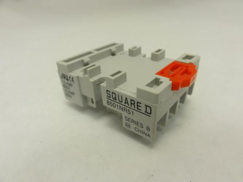 Square D 8501NR51; Relay Socket; 10A; 600V