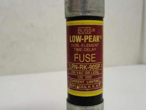 Bussmann LPN-RK-90SP; Dual Element Time Delay Fuse; 90A; 250VAC
