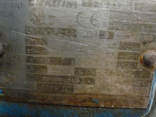 Elektrim 151041; AC Motor 15HP 1760RPM; 230/460V