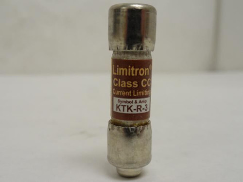 Bussmann KTK-R-3; Fast Acting Melamine Fuse 3A; 600V