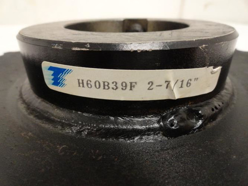 Tsubaki H60B39F 2-7/16; Hardened Sprocket # 60 39T; 2-7/16"ID