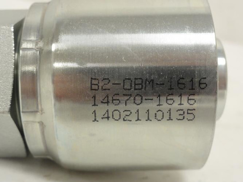 Goodyear B2-0BM-1616; Crimp Fitting; 3/4 BOSS x 3/4" Hose