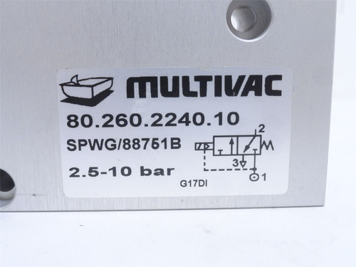 Multivac 80.260.2240.10; Solenoid Valve SPWG/88751B
