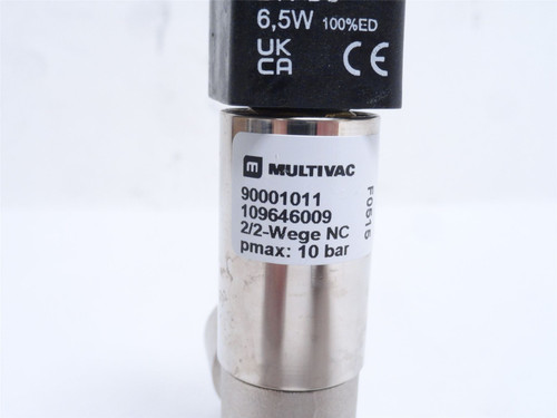 Multivac 109646009; Solenoid Valve; 2/2; 10BAR; 24VDC