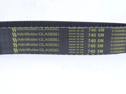 HybridRubber 740-5M-25; Timing Gear Belt; 740mm Long x 25mm W