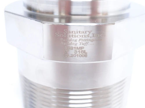 Sanitary Solutions SS21MP; Adaptor; SS-316L; 1NPT x 1" Clamp