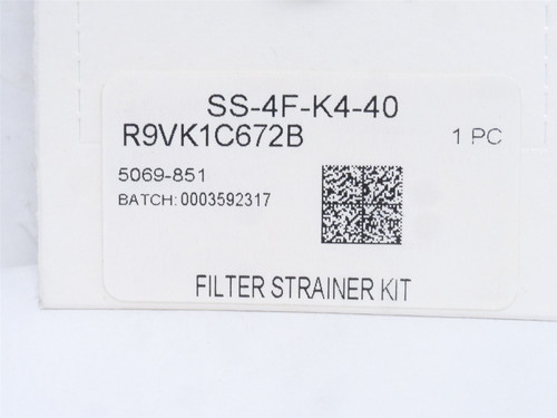 Swagelok SS-4F-K4-40; Strainer Element Kit; 40 Micron