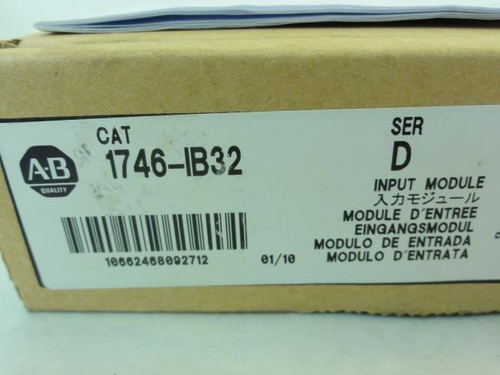 Allen-Bradley 1746-IB32; I/O Module SLC500 Ser. D; Missing Door