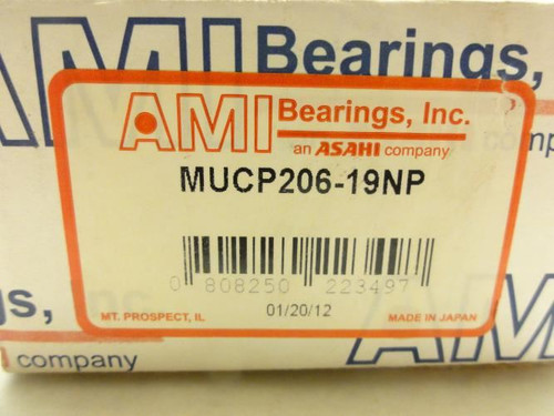 AMI MUCP206-19NP; Pillowblock Bearing; 1-3/16"ID; 2-Bolt