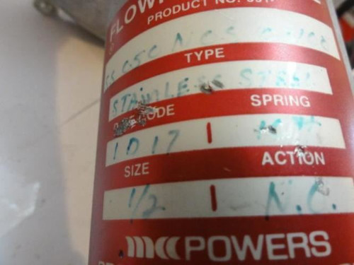 Powers 591- SS050NOS08100; Brass Control Valve; 1/2" NPT