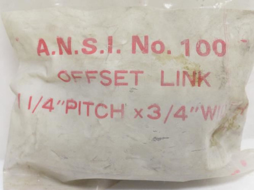Industry-Std 2YED6; Carbon Steel Single Strand Offset Link #100