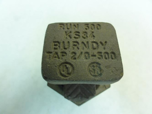Burndy KS34; Split-Bolt Connector; Copper Alloy