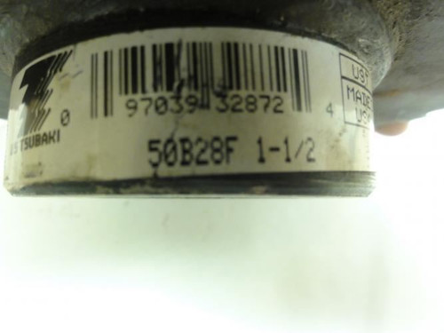 Tsubaki 50B28F-1-1/2; Sprocket; # 50; 1-1/2"ID; 28Teeth