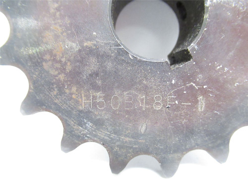 IDC H50B18F-1; Hardened Sprocket #50; 18 Teeth; 1"ID